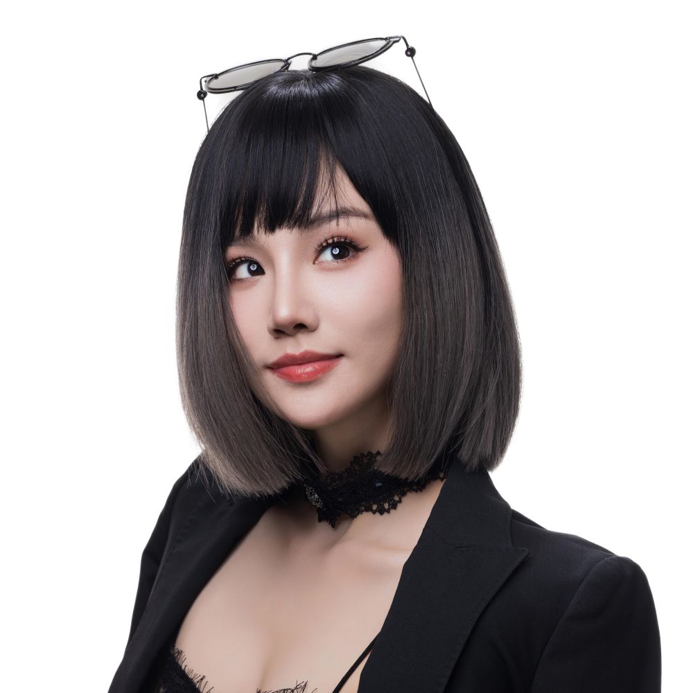Amazon.co.jp: SUER ウィッグ ポニーテールウィッグ ロング フラ