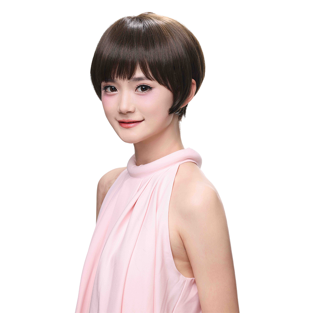 SUN9 ウィッグ ウイッグ 自然 ストレート フロント ストレート レース コスプレ かつら カツラ 女装 レディース 小顔 耐熱 フルウィッグ フル 女性 wig ショート ロリータ 可愛い カット レイヤー ギフト ボックス ネット スタンド 専用ブラシ ショート 前髪